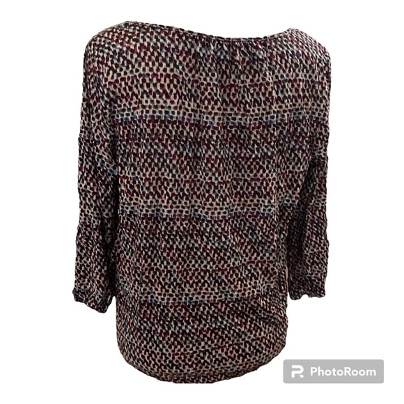 Women’s Daisy Fuentes Abstract Blouse Size Medium - Picture 4 of 8